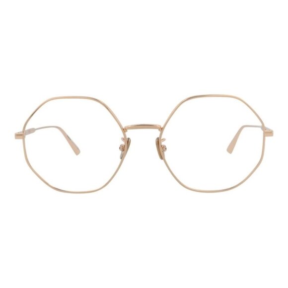 Dior Womens Round/Oval Gold Gold Transparent Fashion Designer Eyewear - Picture 2 of 4